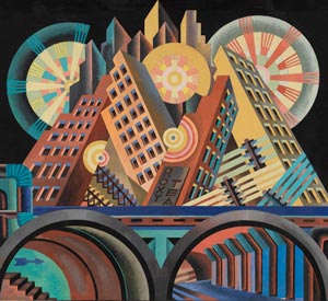 futurism painting - آموزش نقاشی فوتوریسم
