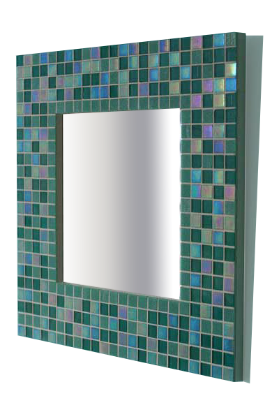 mosaic bathroom mirror - کاشی شکسته روی آینه