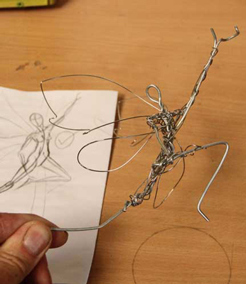 wired sculpture 0 - نحوه‌ی ساخت مجسمه‌ سیمی