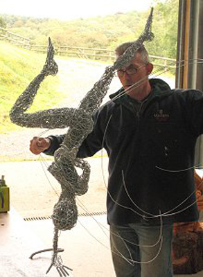 wired sculpture 11 - نحوه‌ی ساخت مجسمه‌ سیمی