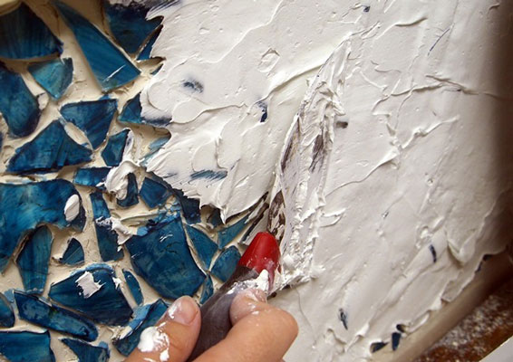mosaic art grout - آشنایی با مقدمات هنر معرق کاشي