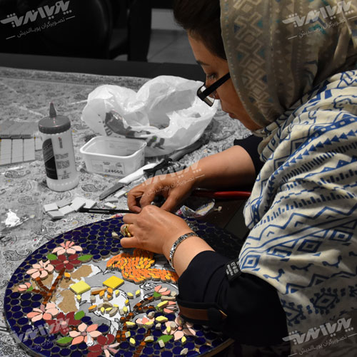 mosaic class - آشنایی با مقدمات هنر معرق کاشي