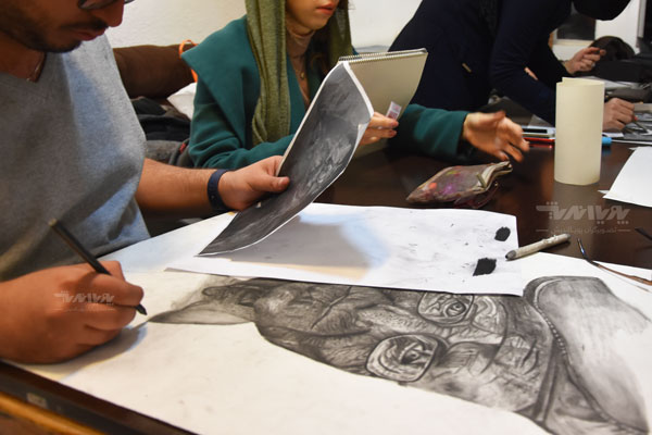 siahghalam class 16 - نقاشی سیاه قلم
