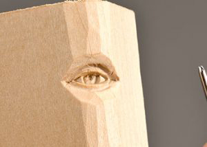 step 12 - آموزش منبت کاری صورت روی چوب