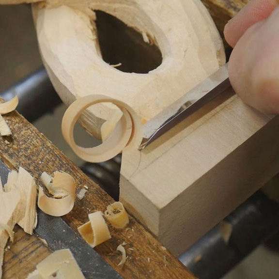 step5 - فیلم آموزش مجسمه سازی با چوب