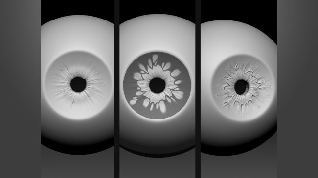 iris - مدل سازی چشم در زیبراش