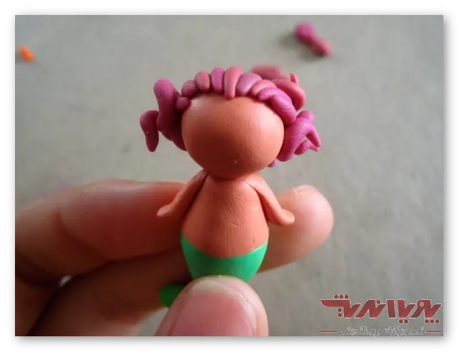 Make a Cute Polymer Clay Mermaid2 min - چگونه یک پری دریایی با خاک پلیمری بسازیم؟ + آموزش تصویری مراحل