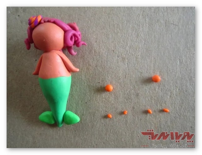 Make a Cute Polymer Clay Mermaid9 min - چگونه یک پری دریایی با خاک پلیمری بسازیم؟ + آموزش تصویری مراحل